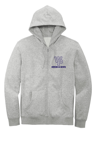 Fleece Full-Zip Hoodie | LIGHT HEATHER GREY