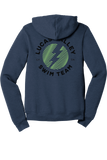 Full Zip Hoodie | HEATHER NAVY