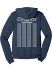 Full Zip Hoodie | HEATHER NAVY