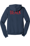 Full Zip Hoodie | HEATHER NAVY