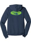 Full Zip Hoodie | HEATHER NAVY