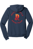 Full Zip Hoodie | HEATHER NAVY