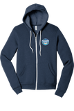 Full Zip Hoodie | HEATHER NAVY