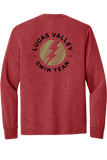 Long Sleeve Triblend Tee | Red Frost