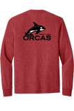 Long Sleeve Triblend Tee | Red Frost