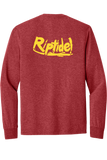 Long Sleeve Triblend Tee | Red Frost