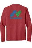 Long Sleeve Triblend Tee | Red Frost