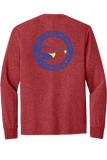 Long Sleeve Triblend Tee | Red Frost