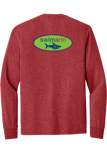 Long Sleeve Triblend Tee | Red Frost