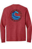 Long Sleeve Triblend Tee | Red Frost