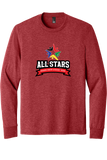 Long Sleeve Triblend Tee | Red Frost