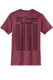 Short Sleeve Triblend Tee | Heathered Cardinal