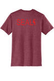 Short Sleeve Triblend Tee | Heathered Cardinal