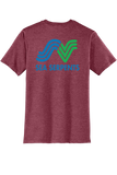 Short Sleeve Triblend Tee | Heathered Cardinal