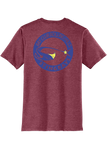 Short Sleeve Triblend Tee | Heathered Cardinal