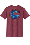 Short Sleeve Triblend Tee | Heathered Cardinal