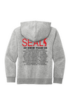Youth Hooded Sweatshirt (Multi Color Back) | LIGHT HEATHER GREY