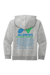 Youth Hooded Sweatshirt (Multi Color Back) | LIGHT HEATHER GREY