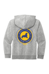 Youth Hooded Sweatshirt (Multi Color Back) | LIGHT HEATHER GREY