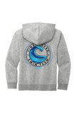 Youth Hooded Sweatshirt (Multi Color Back) | LIGHT HEATHER GREY