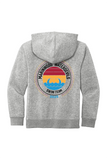 Youth Hooded Sweatshirt (Multi Color Back) | LIGHT HEATHER GREY