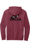 Fleece Hoodie | Heathered Cardinal
