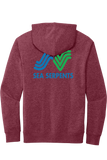 Fleece Hoodie | Heathered Cardinal
