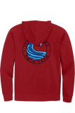Fleece Full-Zip Hoodie| Classic Red