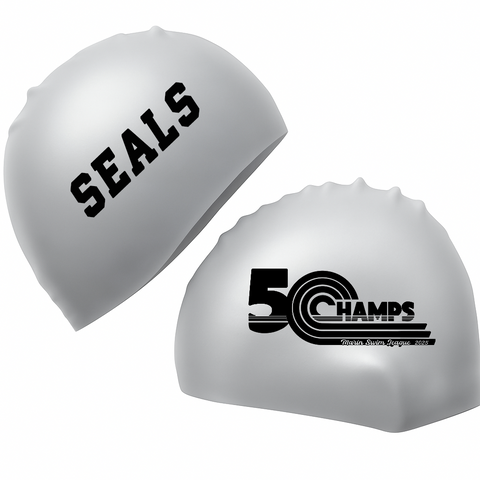 CUSTOM SWIM CAP - STRAWBERRY SEALS