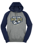 Pullover Hooded Sweatshirt | NAVY / GREY