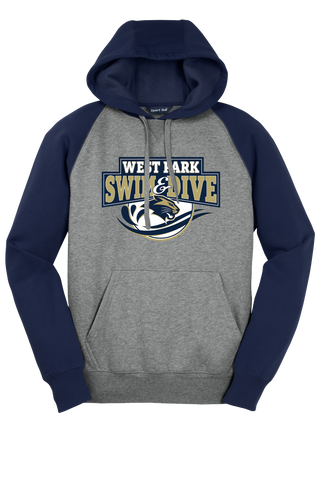 Pullover Hooded Sweatshirt | NAVY / GREY